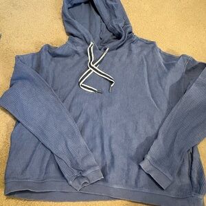 Aerie Women’s Ribbed Blue Hoodie